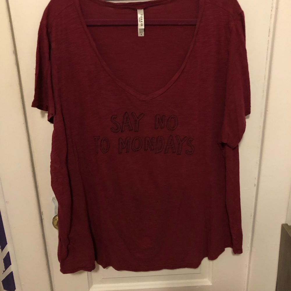 Torrid sleep shirt say no to Monday’s